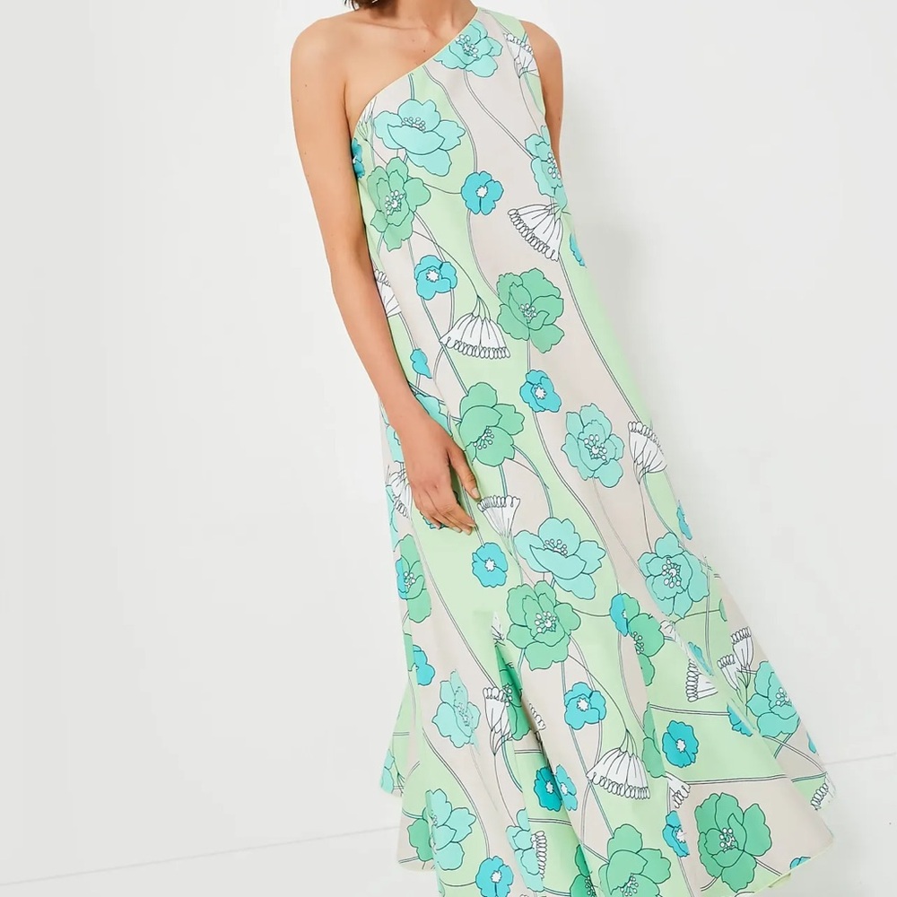 Tuckernuck Green & Blue Sabine Maxi Dress NWT Size XL (Discontinued!)